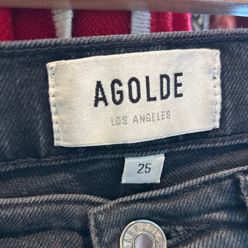 Agolde Riley High Rise Straight Crop Jeans - Picture 2 of 4